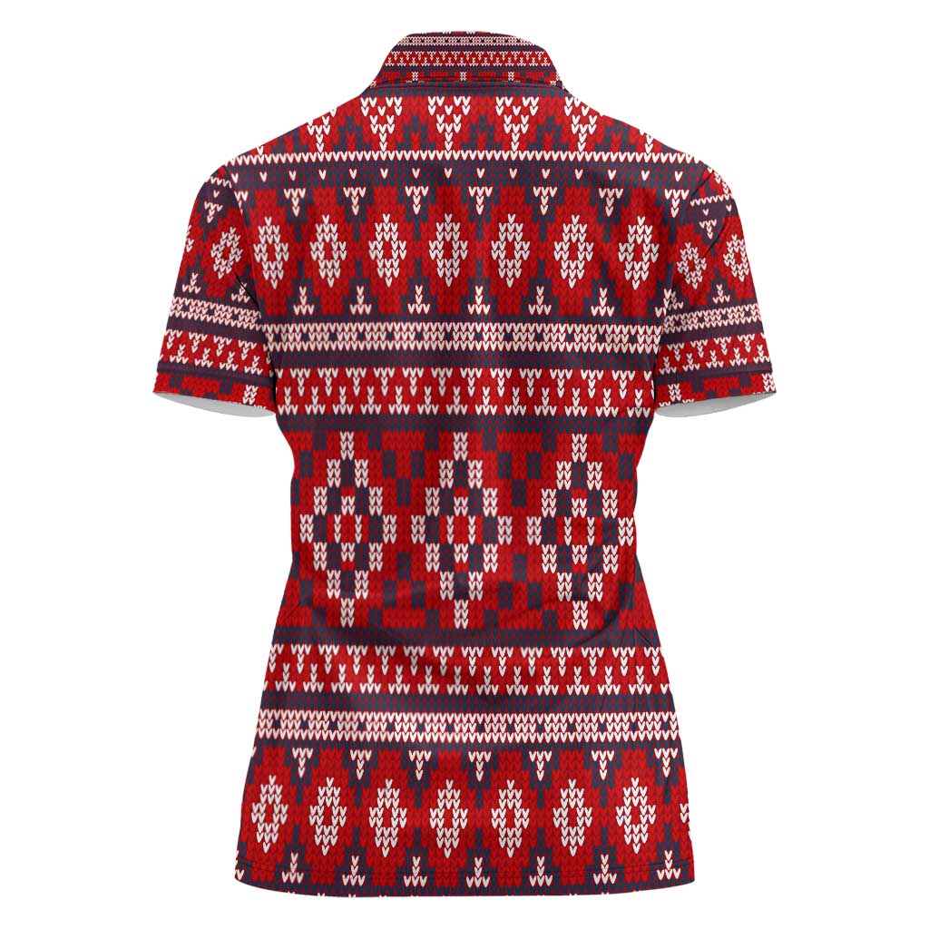 Cat Be Kind Christmas Women Polo Shirt Xmas Holiday Patterns - Wonder Print Shop