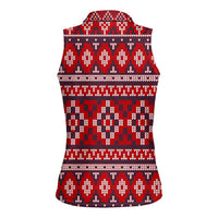 Cat Be Kind Christmas Women Sleeveless Polo Shirt Xmas Holiday Patterns - Wonder Print Shop