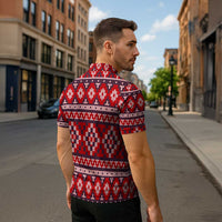Cat Be Kind Christmas Zipper Polo Shirt Xmas Holiday Patterns - Wonder Print Shop