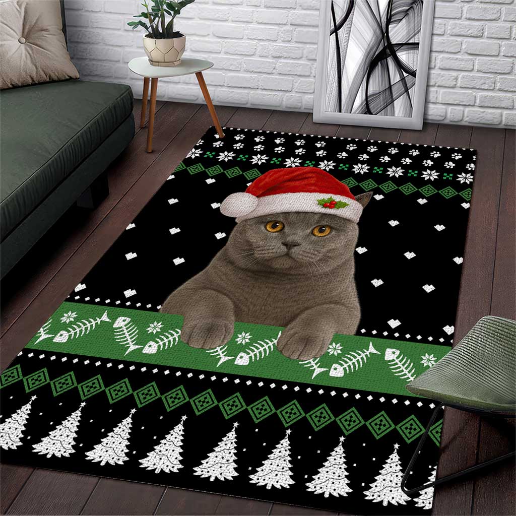 Cat Be Nice Christmas Area Rug Xmas Holiday Patterns - Wonder Print Shop