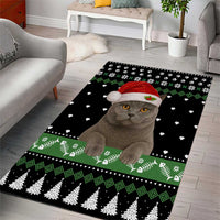 Cat Be Nice Christmas Area Rug Xmas Holiday Patterns - Wonder Print Shop