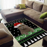 Cat Be Nice Christmas Area Rug Xmas Holiday Patterns - Wonder Print Shop