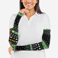 Cat Be Nice Christmas Arm Sleeves Xmas Holiday Patterns - Wonder Print Shop