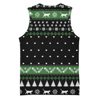 Cat Be Nice Christmas Basketball Jersey Xmas Holiday Patterns - Wonder Print Shop