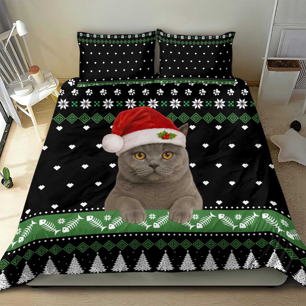 Cat Be Nice Christmas Bedding Set Xmas Holiday Patterns - Wonder Print Shop
