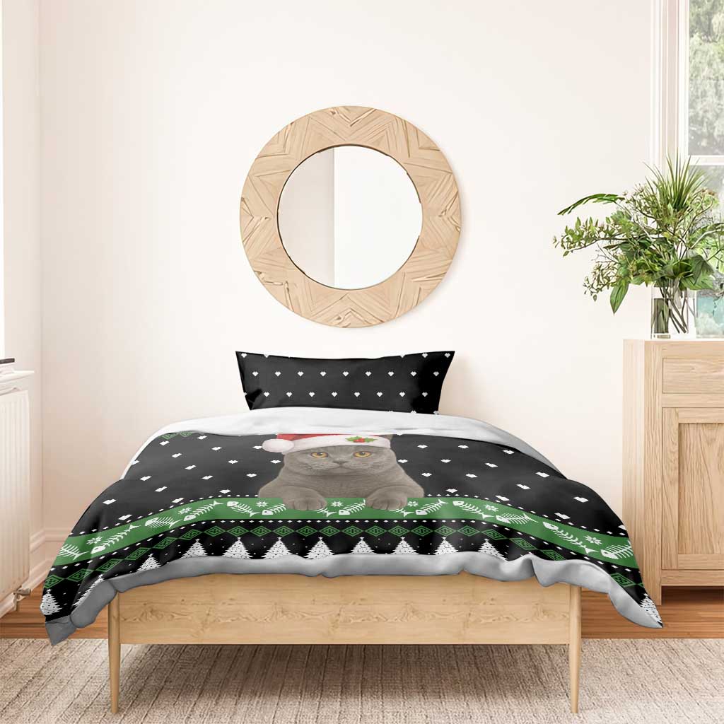 Cat Be Nice Christmas Bedding Set Xmas Holiday Patterns - Wonder Print Shop
