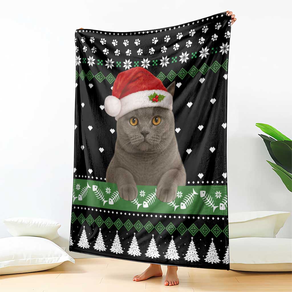 Cat Be Nice Christmas Blanket Xmas Holiday Patterns - Wonder Print Shop
