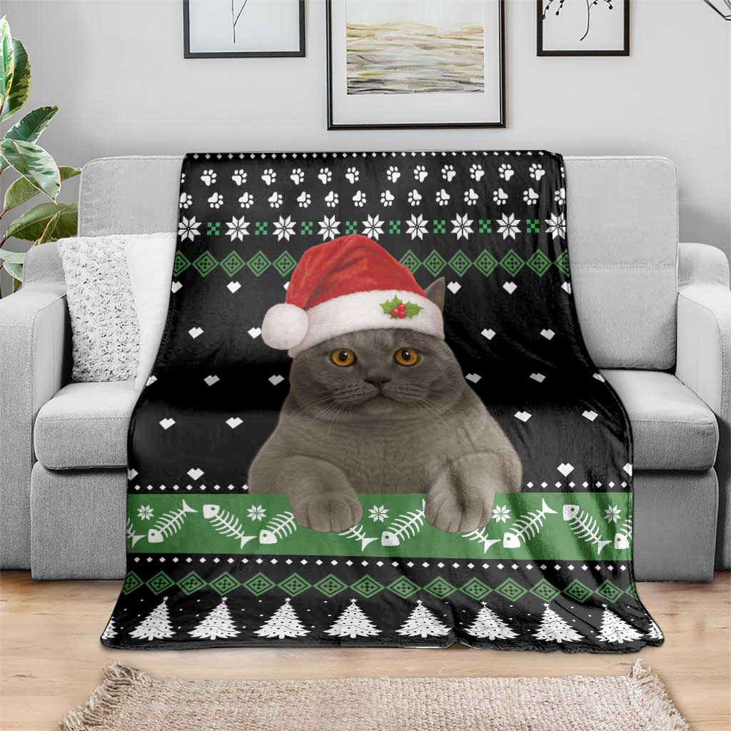 Cat Be Nice Christmas Blanket Xmas Holiday Patterns - Wonder Print Shop