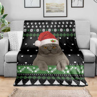 Cat Be Nice Christmas Blanket Xmas Holiday Patterns - Wonder Print Shop