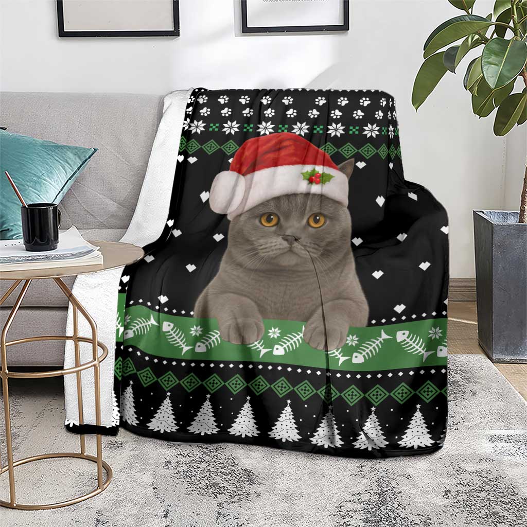 Cat Be Nice Christmas Blanket Xmas Holiday Patterns - Wonder Print Shop