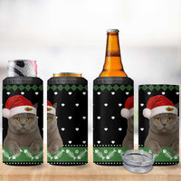 Cat Be Nice Christmas 4 in 1 Can Cooler Tumbler Xmas Holiday Patterns - Wonder Print Shop