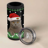 Cat Be Nice Christmas 4 in 1 Can Cooler Tumbler Xmas Holiday Patterns - Wonder Print Shop