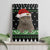 Cat Be Nice Christmas Canvas Wall Art Xmas Holiday Patterns - Wonder Print Shop