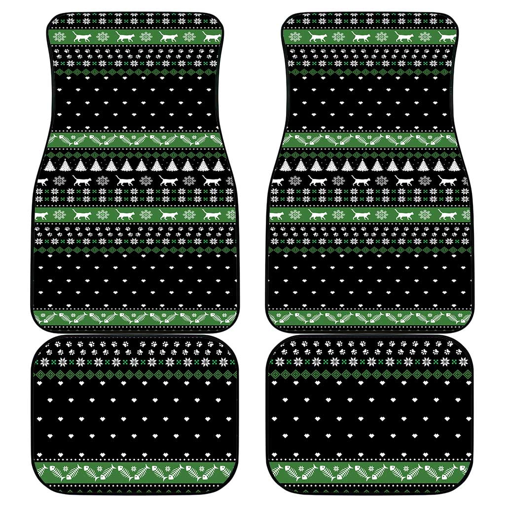 Cat Be Nice Christmas Car Mats Xmas Holiday Patterns - Wonder Print Shop