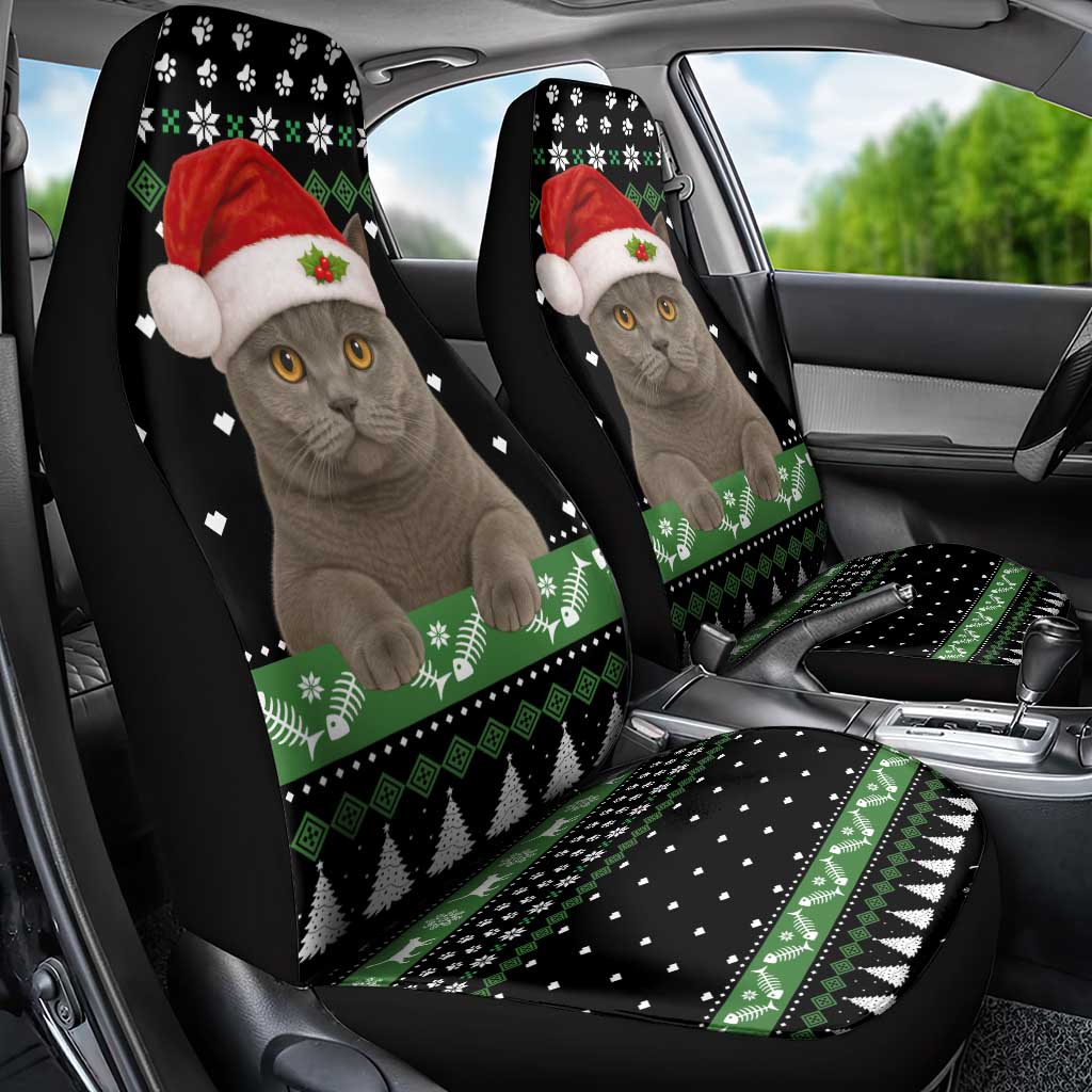 Cat Be Nice Christmas Car Seat Cover Xmas Holiday Patterns - Wonder Print Shop