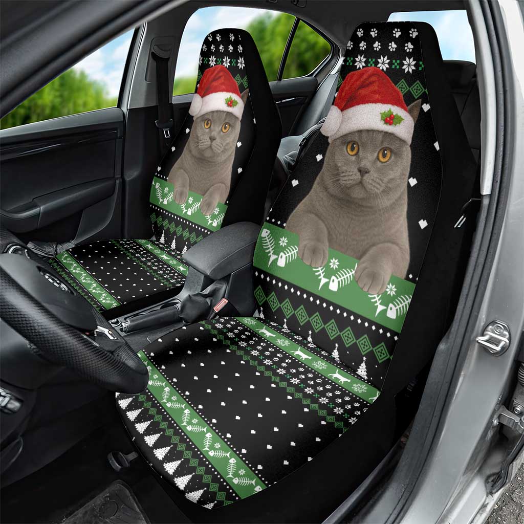 Cat Be Nice Christmas Car Seat Cover Xmas Holiday Patterns - Wonder Print Shop