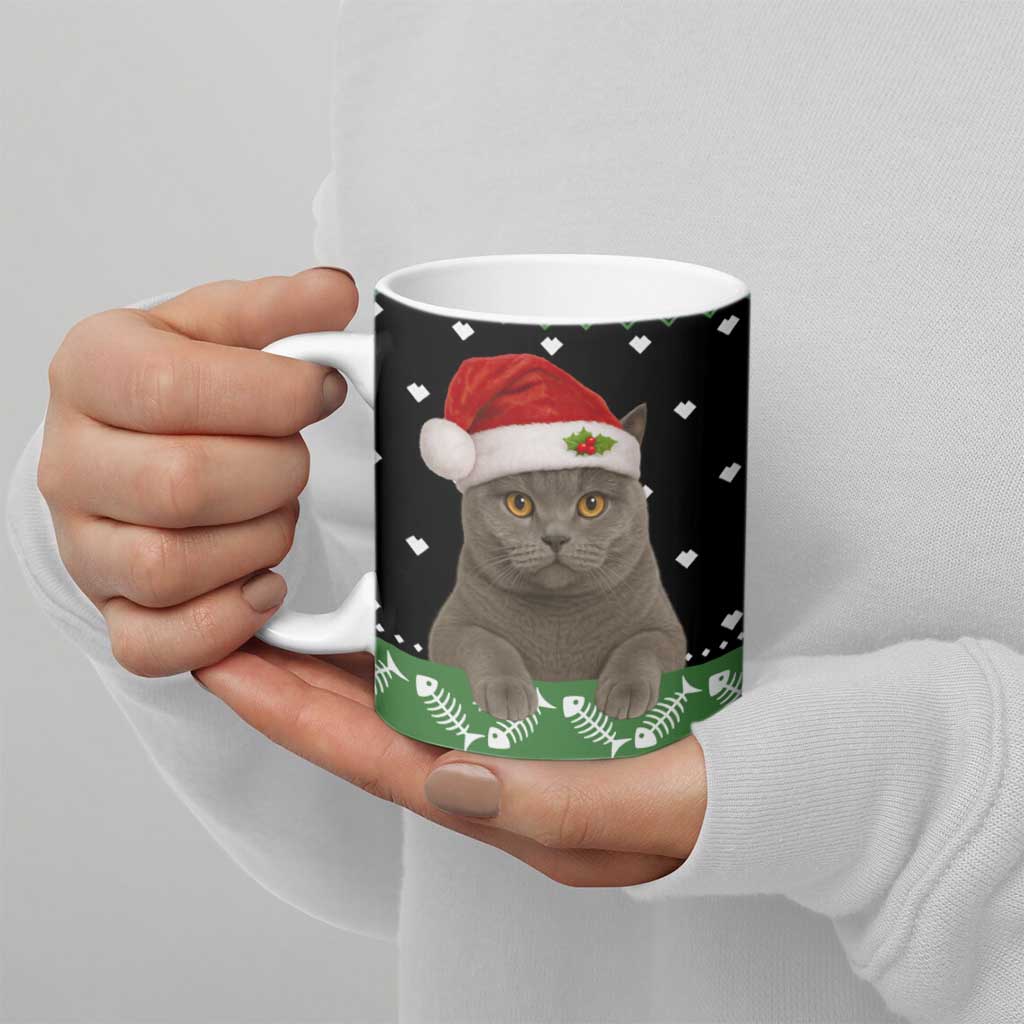 Cat Be Nice Christmas Ceramic Mug Xmas Holiday Patterns - Wonder Print Shop