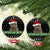 Cat Be Nice Christmas Ceramic Ornament Xmas Holiday Patterns - Wonder Print Shop
