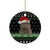 Cat Be Nice Christmas Ceramic Ornament Xmas Holiday Patterns - Wonder Print Shop