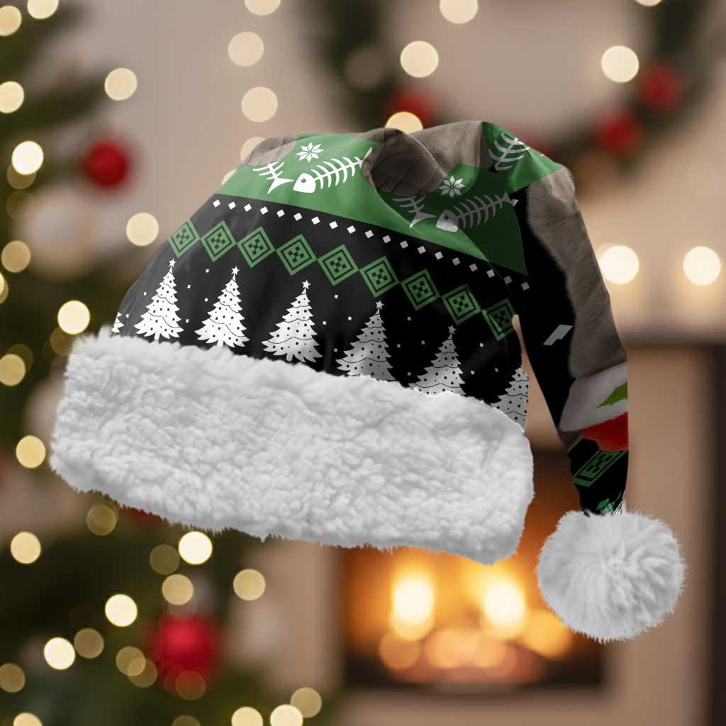 Cat Be Nice Christmas Santa Hat Xmas Holiday Patterns - Wonder Print Shop