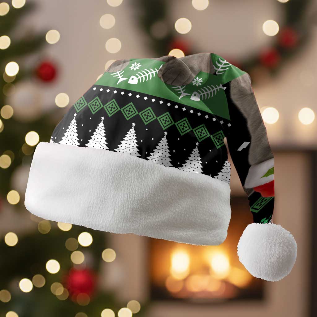 Cat Be Nice Christmas Santa Hat Xmas Holiday Patterns - Wonder Print Shop