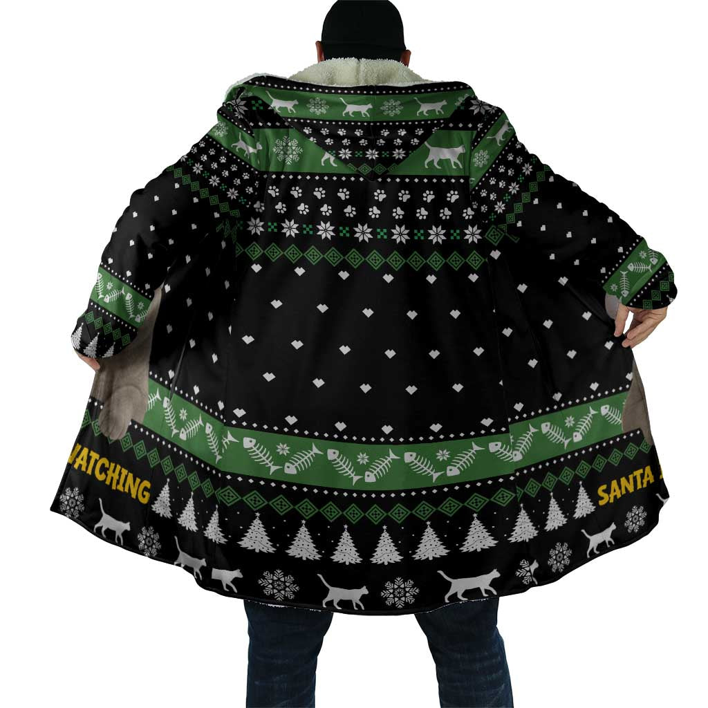 Cat Be Nice Christmas Cloak Xmas Holiday Patterns - Wonder Print Shop
