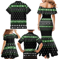 Cat Be Nice Christmas Family Matching Mermaid Dress and Hawaiian Shirt Xmas Holiday Patterns - Wonder Print Shop