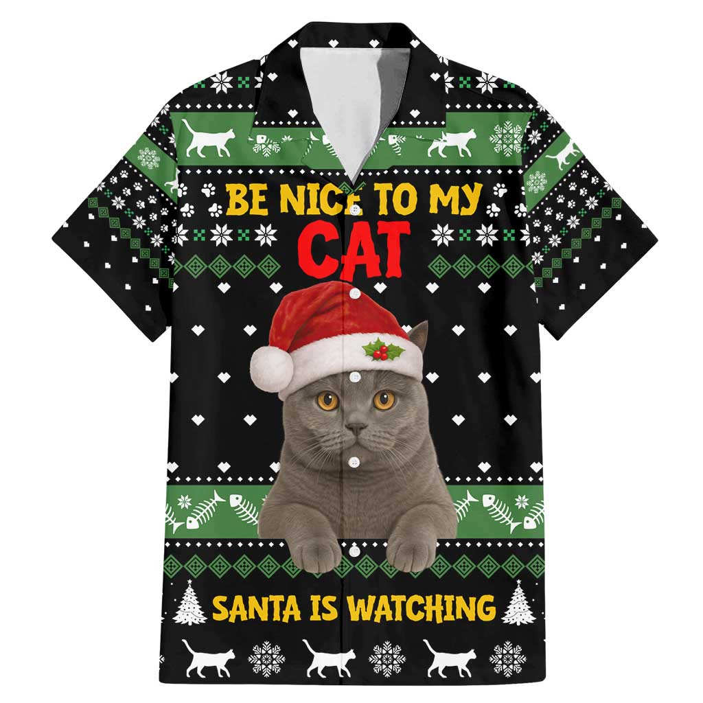 Cat Be Nice Christmas Family Matching Mermaid Dress and Hawaiian Shirt Xmas Holiday Patterns - Wonder Print Shop