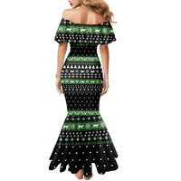 Cat Be Nice Christmas Family Matching Mermaid Dress and Hawaiian Shirt Xmas Holiday Patterns - Wonder Print Shop
