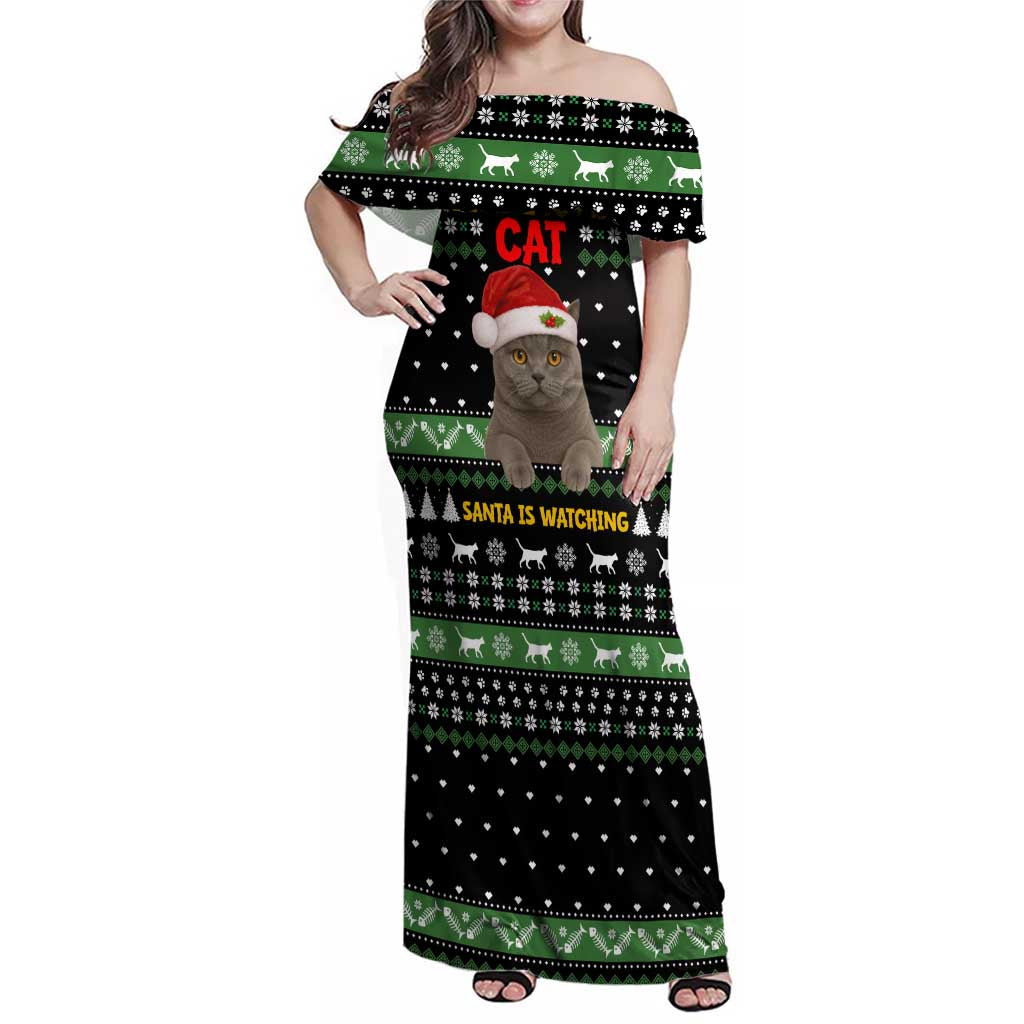Cat Be Nice Christmas Family Matching Off Shoulder Maxi Dress and Hawaiian Shirt Xmas Holiday Patterns - Wonder Print Shop