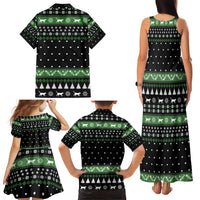 Cat Be Nice Christmas Family Matching Tank Maxi Dress and Hawaiian Shirt Xmas Holiday Patterns - Wonder Print Shop