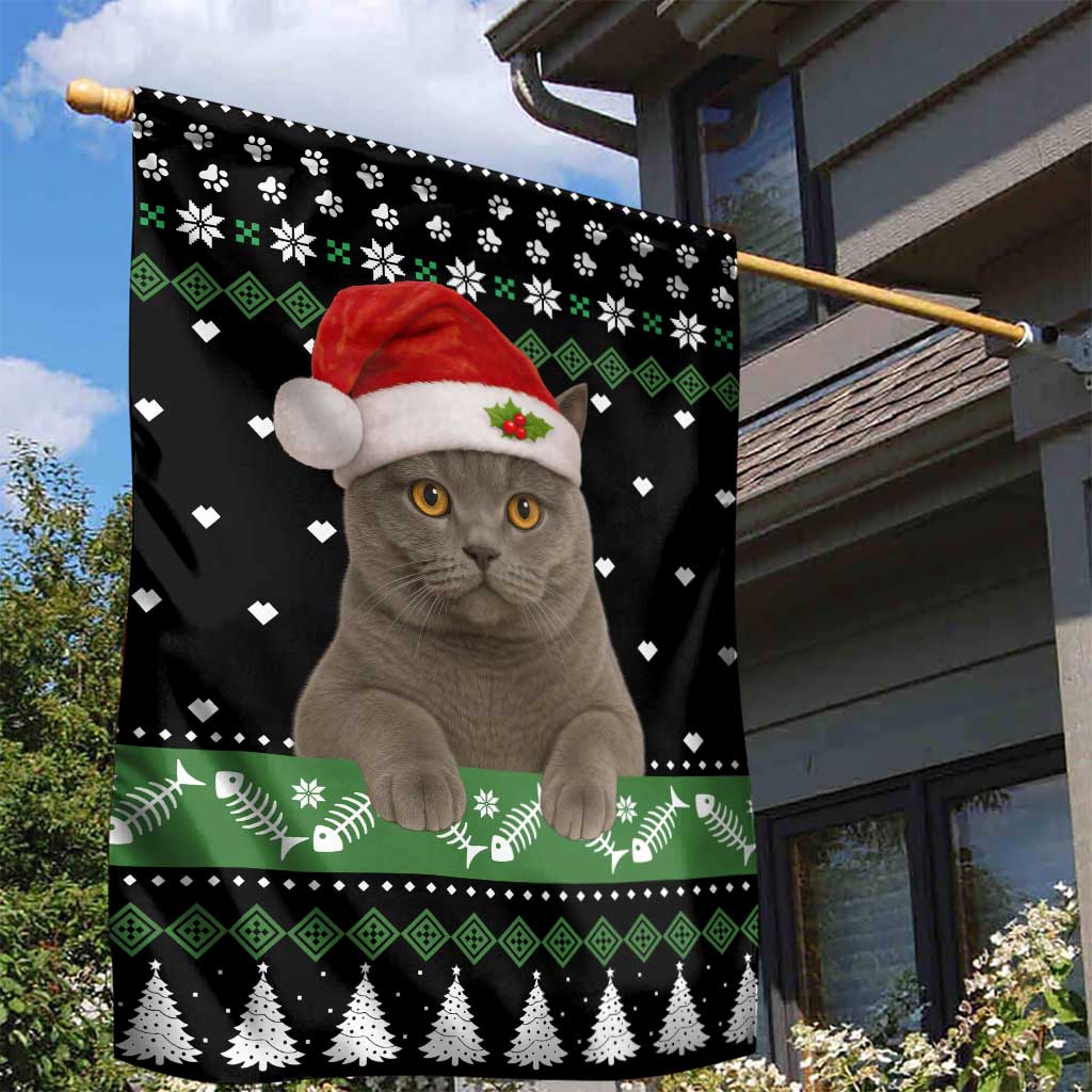 Cat Be Nice Christmas Garden Flag Xmas Holiday Patterns - Wonder Print Shop