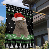 Cat Be Nice Christmas Garden Flag Xmas Holiday Patterns - Wonder Print Shop