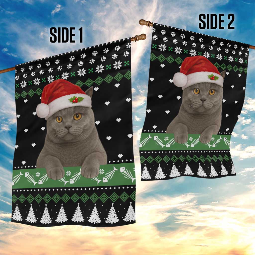Cat Be Nice Christmas Garden Flag Xmas Holiday Patterns - Wonder Print Shop
