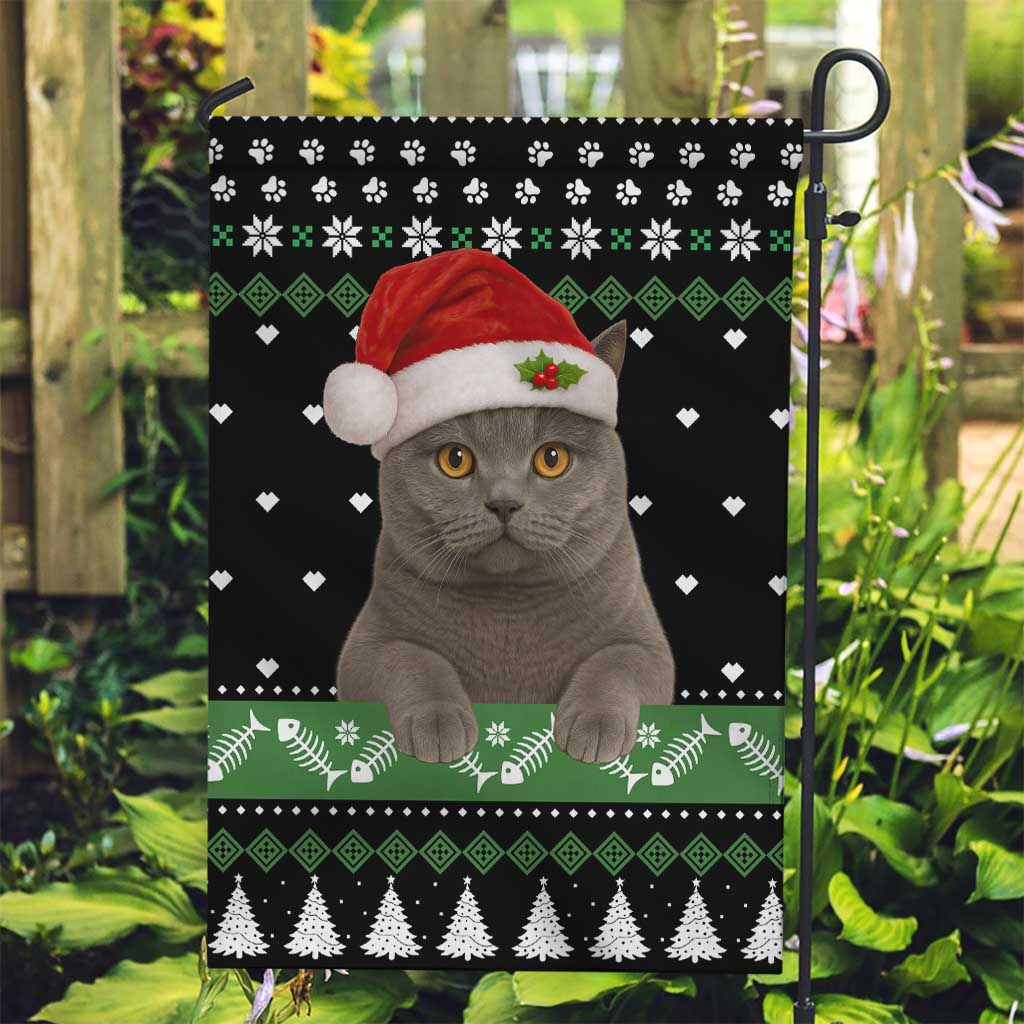 Cat Be Nice Christmas Garden Flag Xmas Holiday Patterns - Wonder Print Shop