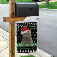 Cat Be Nice Christmas Garden Flag Xmas Holiday Patterns - Wonder Print Shop