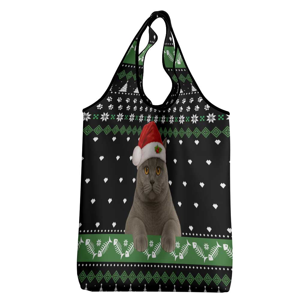 Cat Be Nice Christmas Grocery Bag Xmas Holiday Patterns - Wonder Print Shop