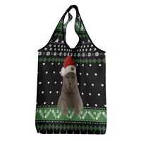 Cat Be Nice Christmas Grocery Bag Xmas Holiday Patterns - Wonder Print Shop