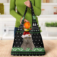 Cat Be Nice Christmas Grocery Bag Xmas Holiday Patterns - Wonder Print Shop