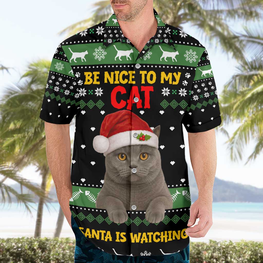 Cat Be Nice Christmas Hawaiian Shirt Xmas Holiday Patterns - Wonder Print Shop