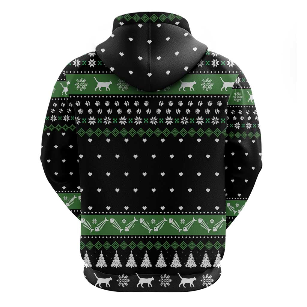 Cat Be Nice Christmas Hoodie Xmas Holiday Patterns - Wonder Print Shop