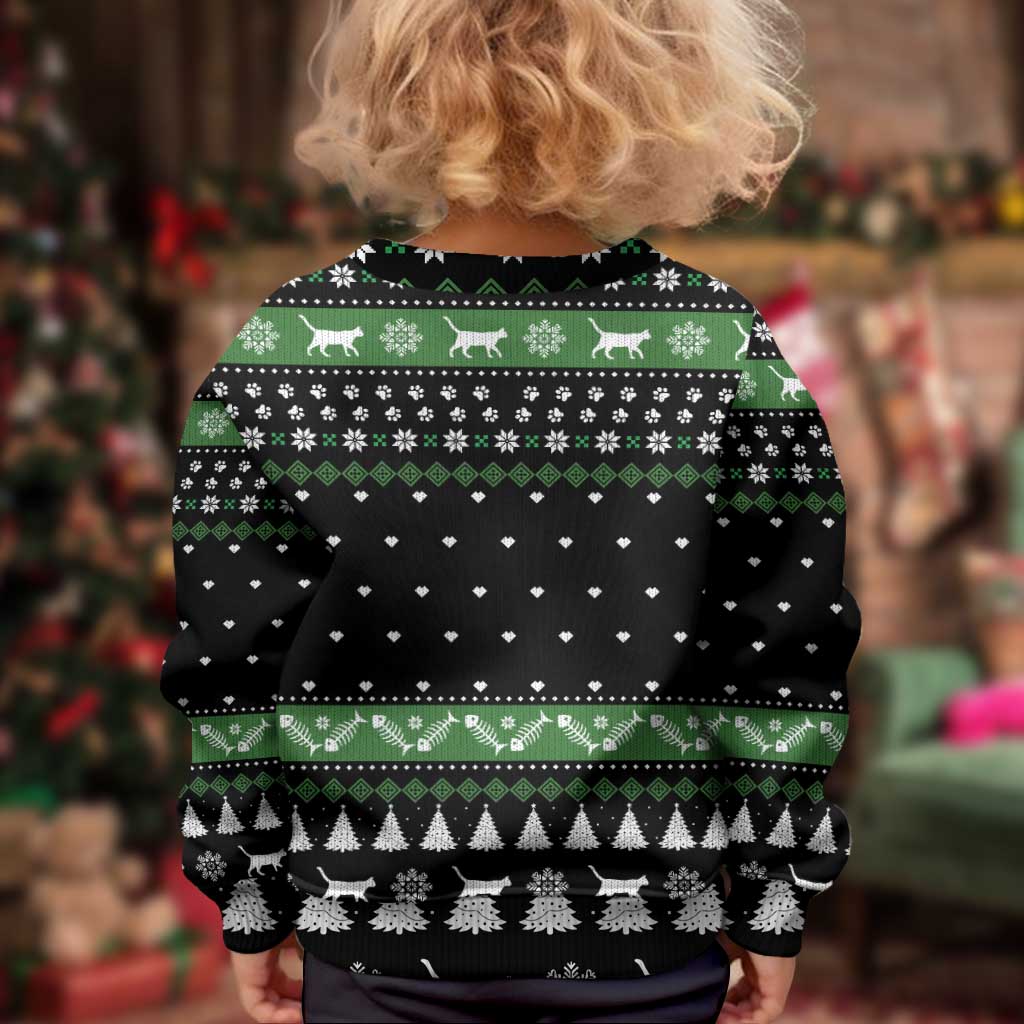 Cat Be Nice Christmas Kid Ugly Christmas Sweater Xmas Holiday Patterns - Wonder Print Shop