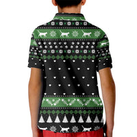 Cat Be Nice Christmas Kid Polo Shirt Xmas Holiday Patterns - Wonder Print Shop