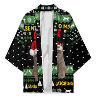 Cat Be Nice Christmas Kimono Xmas Holiday Patterns - Wonder Print Shop