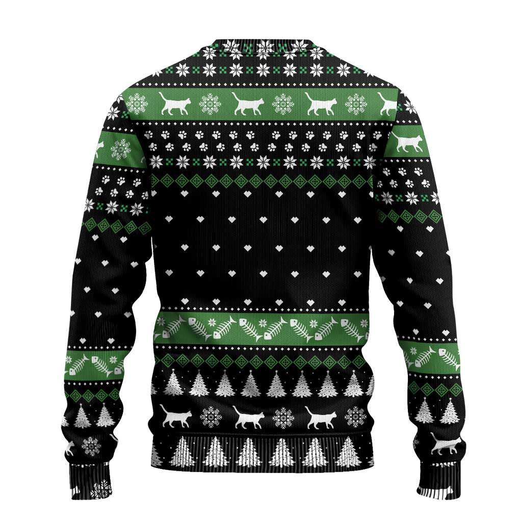 Cat Be Nice Christmas Ugly Christmas Sweater Xmas Holiday Patterns - Wonder Print Shop