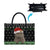 Cat Be Nice Christmas Leather Bag Xmas Holiday Patterns - Wonder Print Shop