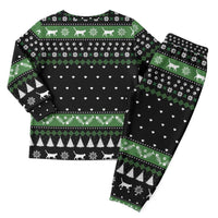 Cat Be Nice Christmas Pajama Set Xmas Holiday Patterns - Wonder Print Shop