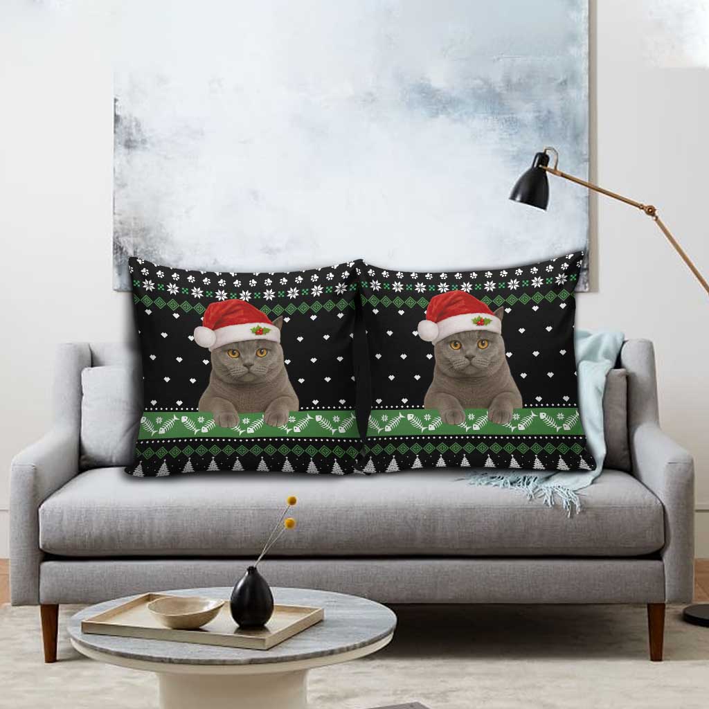 Cat Be Nice Christmas Pillow Cover Xmas Holiday Patterns - Wonder Print Shop