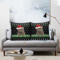 Cat Be Nice Christmas Pillow Cover Xmas Holiday Patterns - Wonder Print Shop