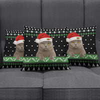 Cat Be Nice Christmas Pillow Cover Xmas Holiday Patterns - Wonder Print Shop